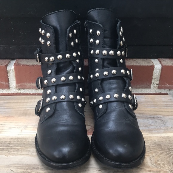 Steve Madden Mexican Leather Studded Boots - Picture 4 of 16